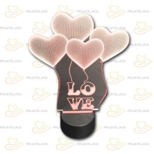 LED lampa LOVE Srca I